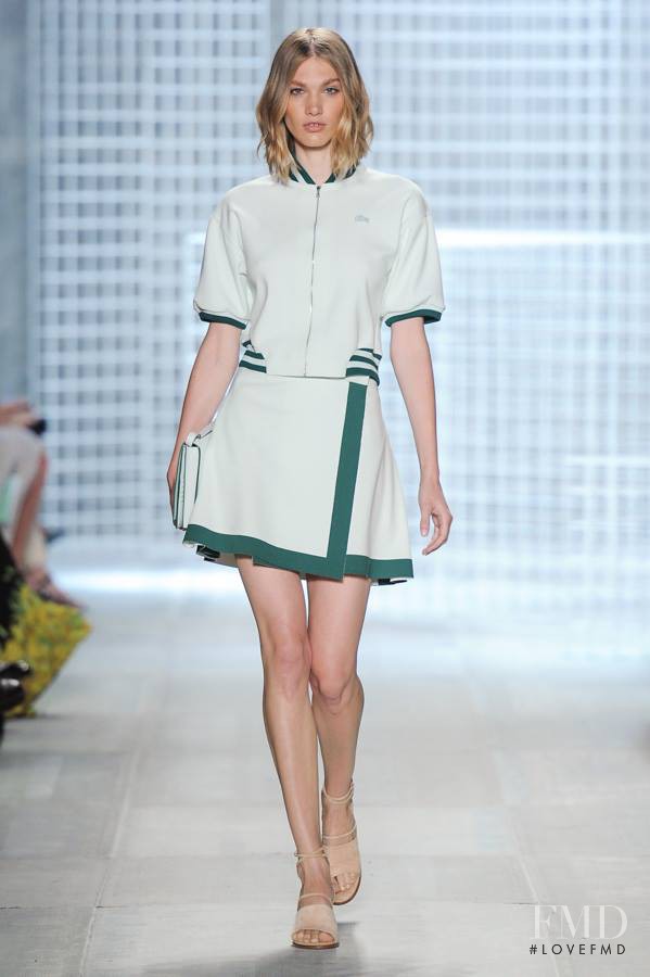 Irina Nikolaeva featured in  the Lacoste fashion show for Spring/Summer 2014