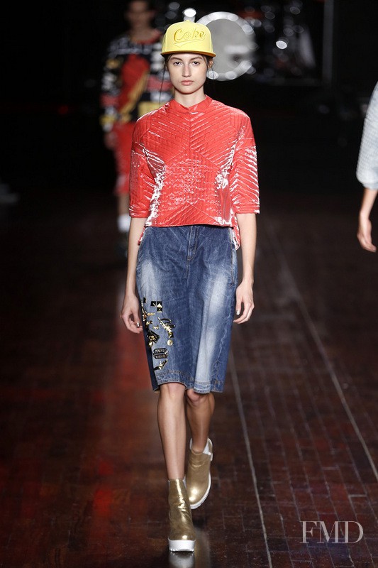 Bruna Ludtke featured in  the Coca-Cola Clothing fashion show for Autumn/Winter 2015