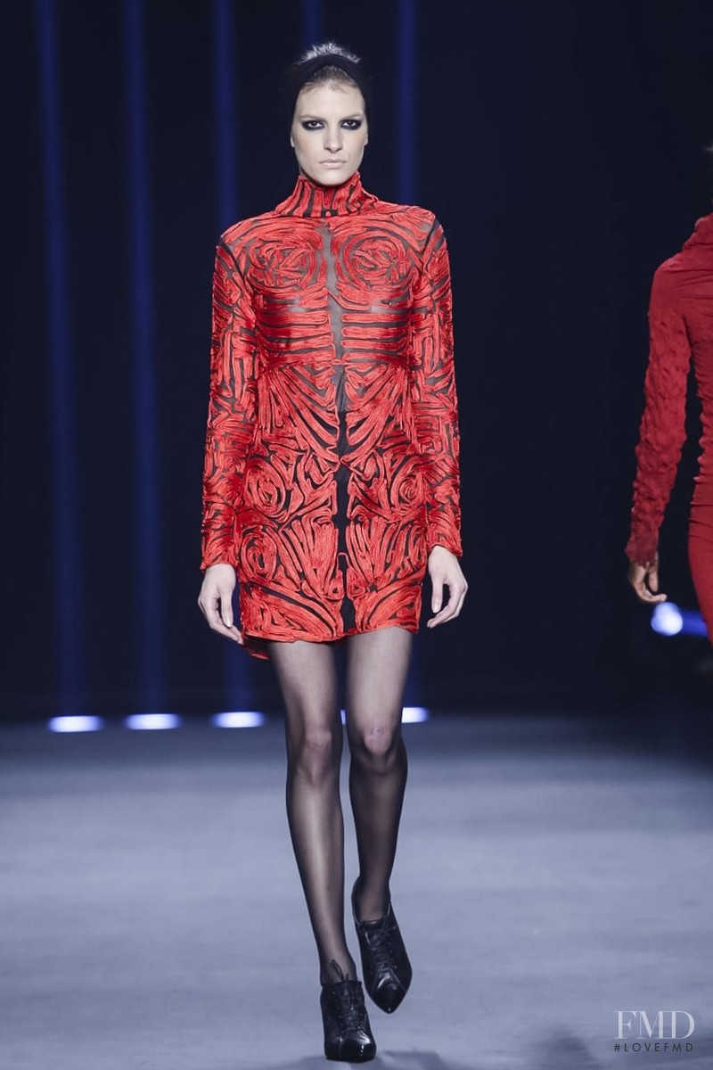 Rebecca Gobbi featured in  the Lino Villaventura fashion show for Autumn/Winter 2015