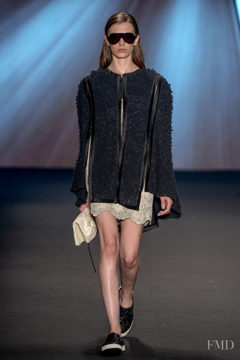 Jaque Cantelli featured in  the Osklen fashion show for Autumn/Winter 2015