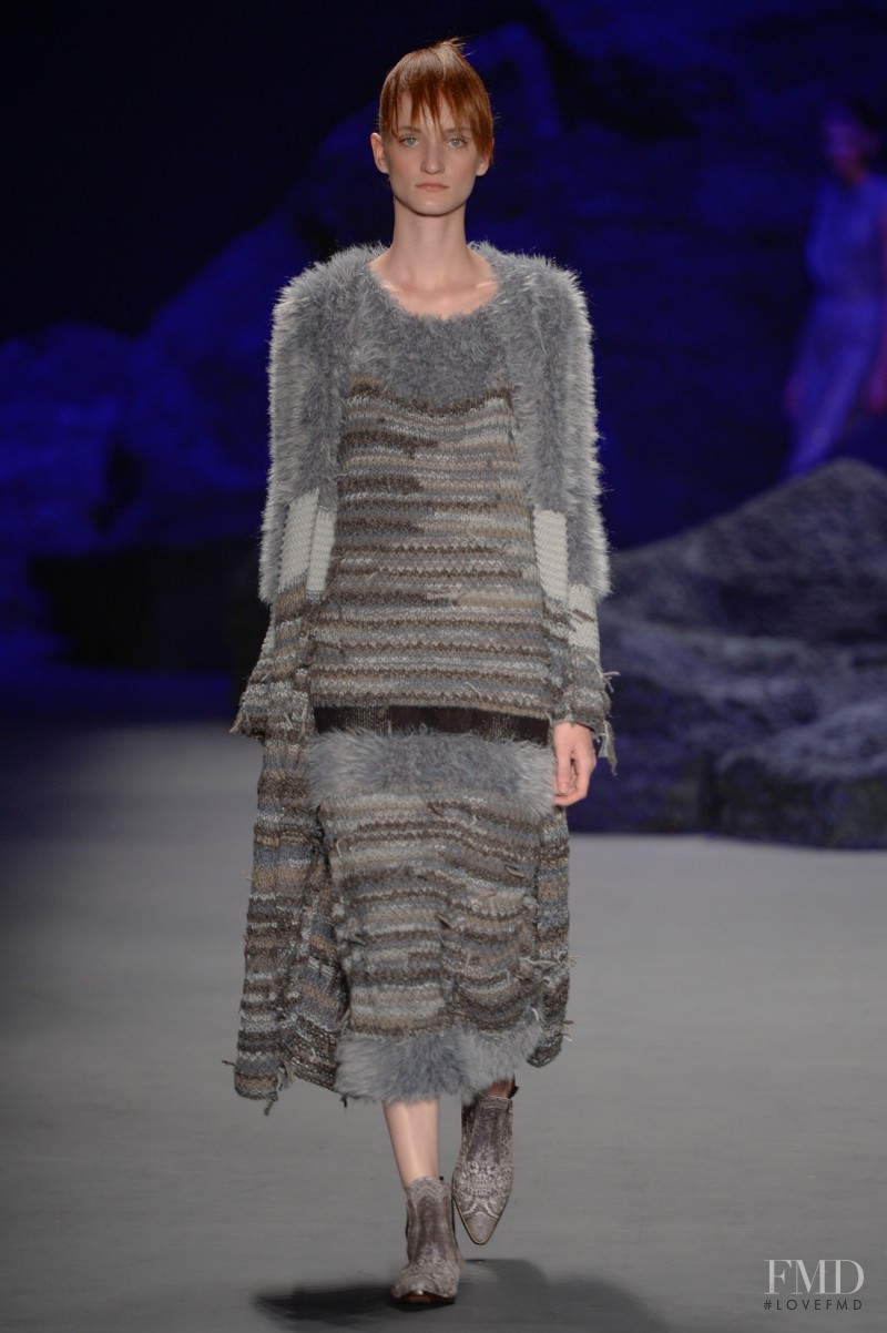 Marina Heiden featured in  the Fernanda Yamamoto fashion show for Autumn/Winter 2015