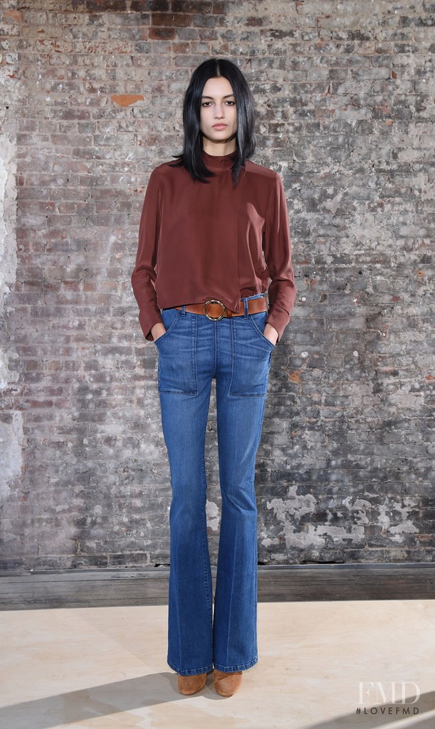 Bruna Ludtke featured in  the Frame Denim fashion show for Autumn/Winter 2015