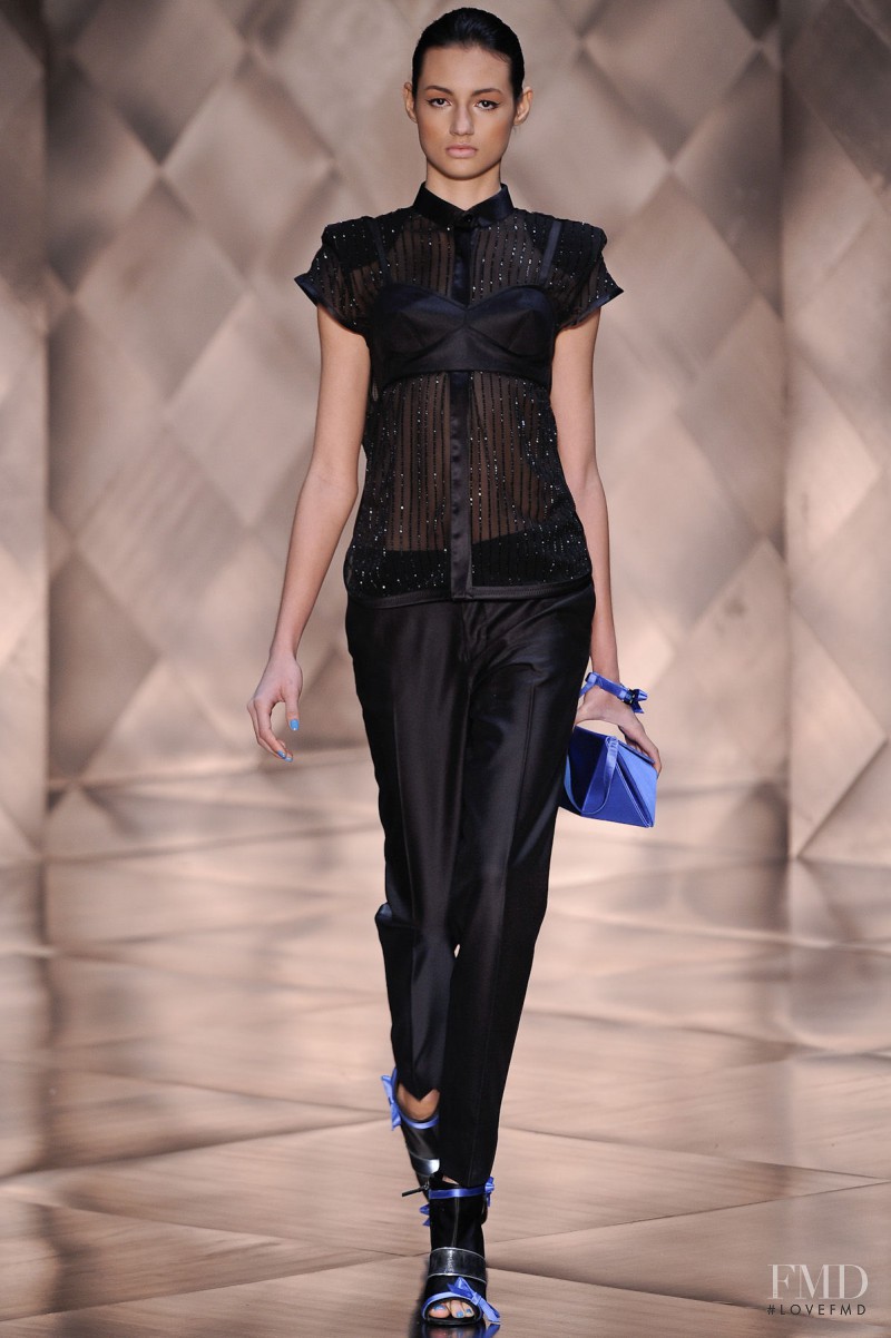 Bruna Ludtke featured in  the Reinaldo Lourenï¿½o fashion show for Spring/Summer 2012