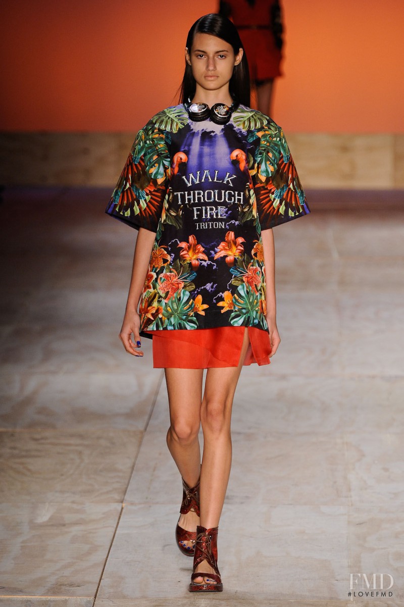 Bruna Ludtke featured in  the Triton fashion show for Spring/Summer 2012