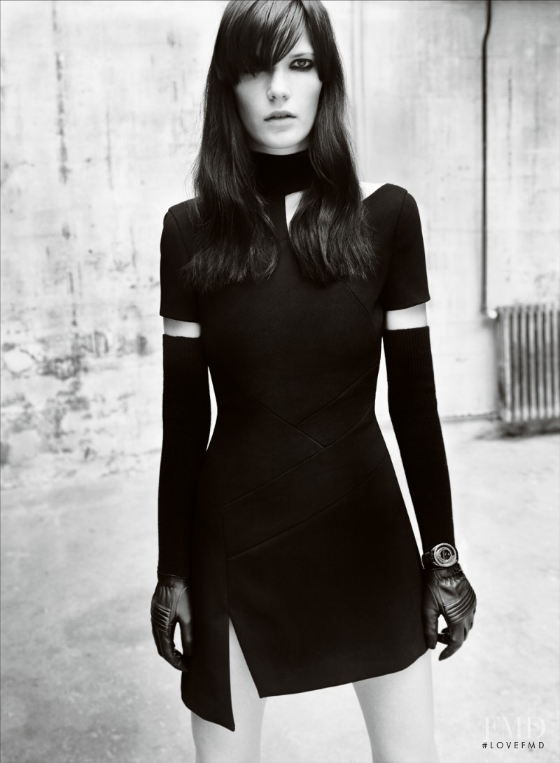 Valerija Kelava featured in  the Versace advertisement for Autumn/Winter 2010