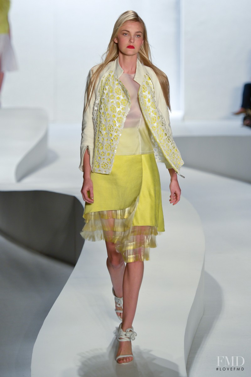 Caroline Trentini featured in  the Tufi Duek fashion show for Spring/Summer 2013