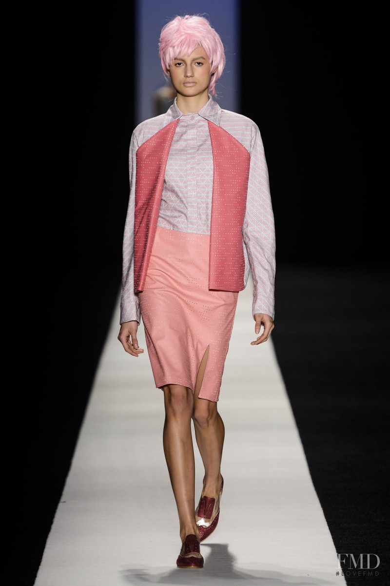 Bruna Ludtke featured in  the Fernanda Yamamoto fashion show for Spring/Summer 2014