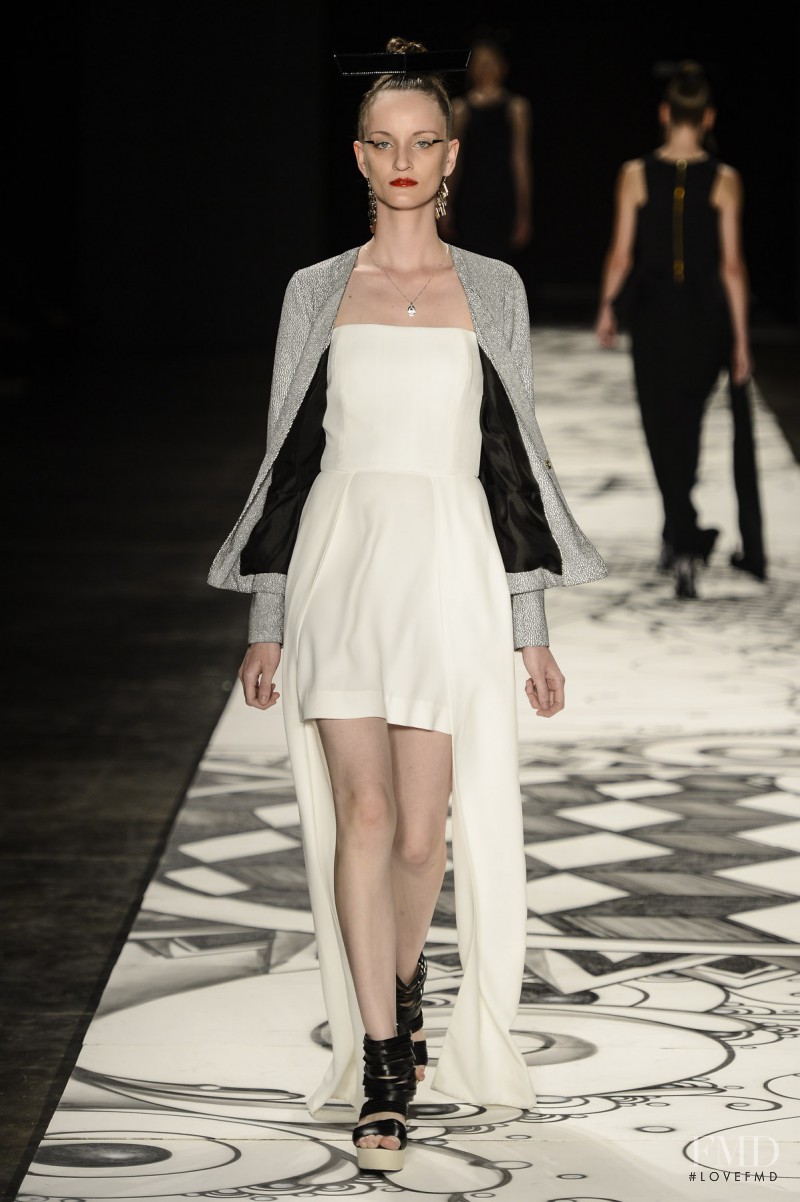 Marina Heiden featured in  the Juliana Jabour fashion show for Spring/Summer 2014