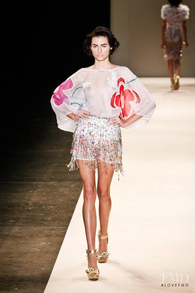 Bruna Ludtke featured in  the R. Rosner fashion show for Spring/Summer 2013