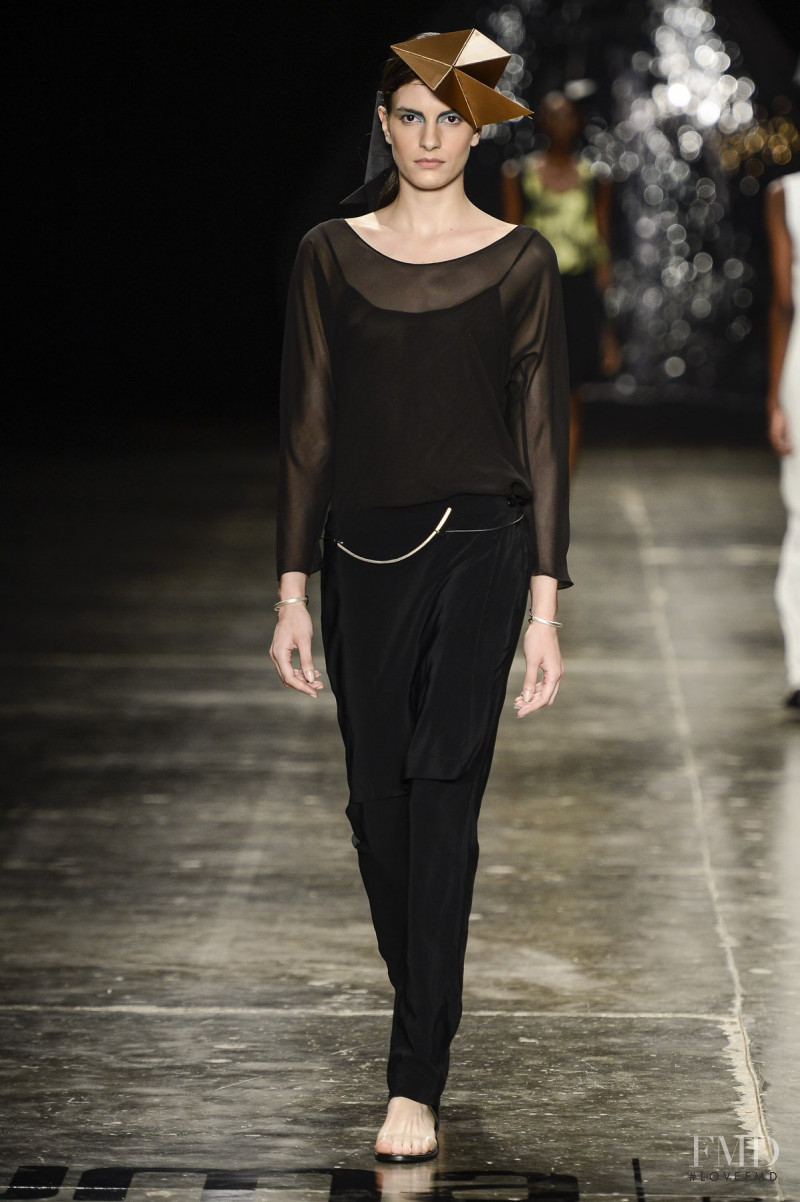 Rebecca Gobbi featured in  the UMA fashion show for Spring/Summer 2014