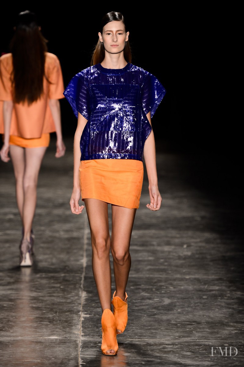 Patricia Muller featured in  the Fernanda Yamamoto fashion show for Spring/Summer 2013