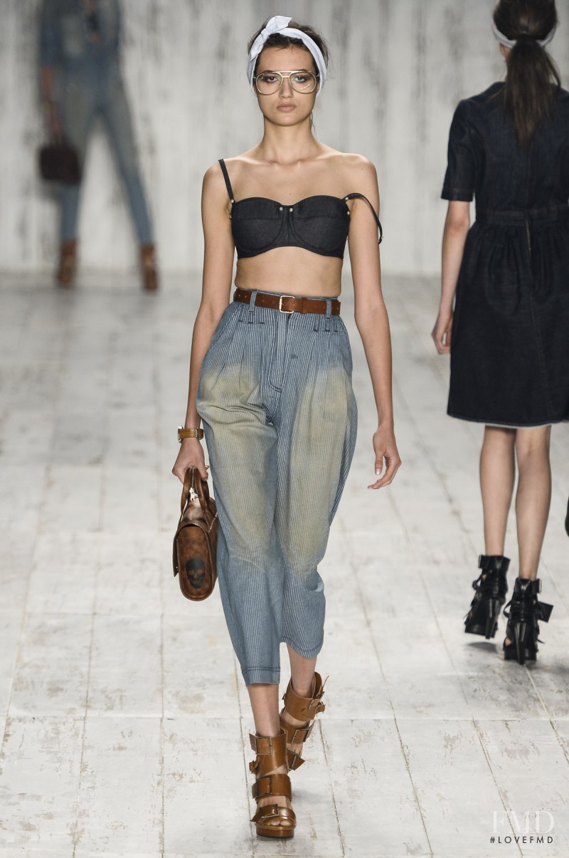 Bruna Ludtke featured in  the Herchcovitch fashion show for Spring/Summer 2014