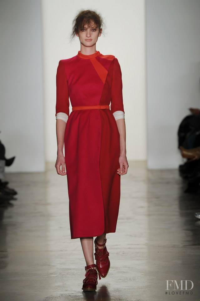 Marina Heiden featured in  the Alexandre Herchcovitch fashion show for Autumn/Winter 2014