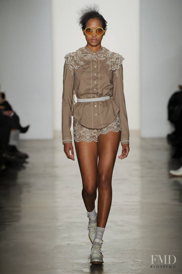 Marihenny Rivera Pasible featured in  the Alexandre Herchcovitch fashion show for Autumn/Winter 2014