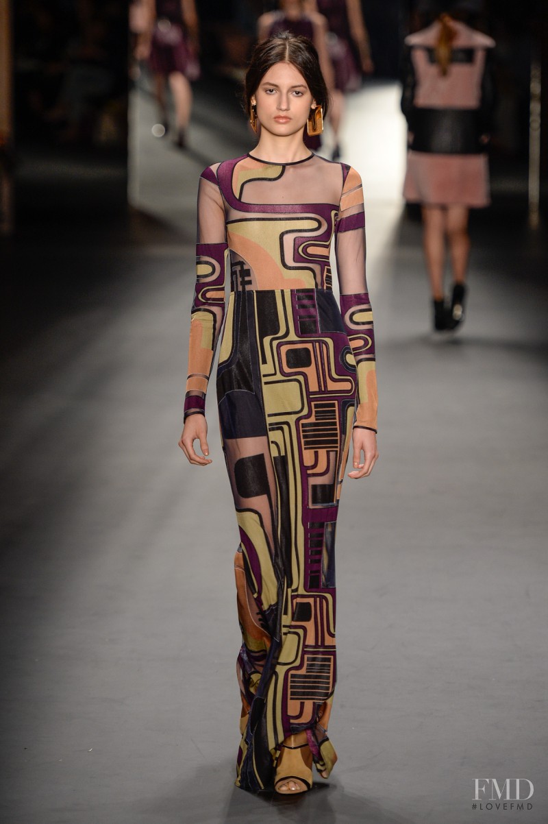 Bruna Ludtke featured in  the Lilly Sarti fashion show for Autumn/Winter 2015