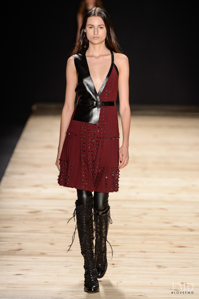 Bruna Ludtke featured in  the Tufi Duek fashion show for Autumn/Winter 2014