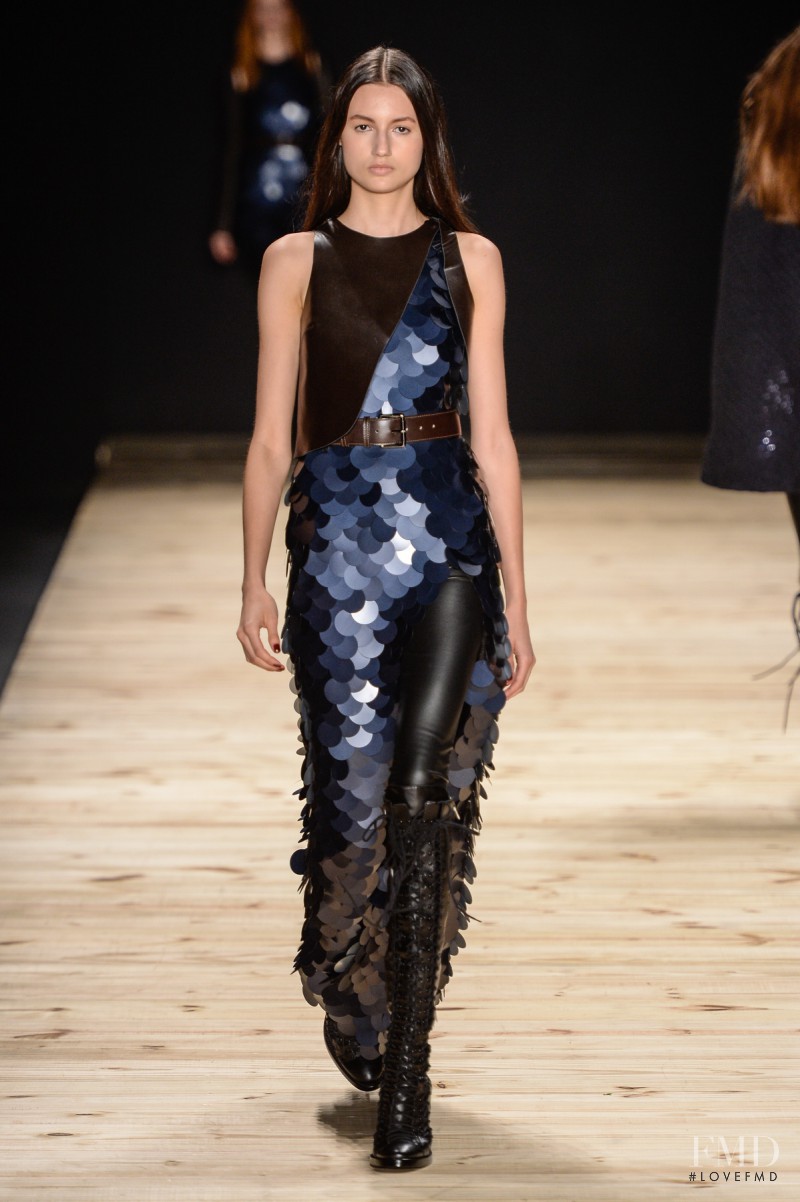 Bruna Ludtke featured in  the Tufi Duek fashion show for Autumn/Winter 2014