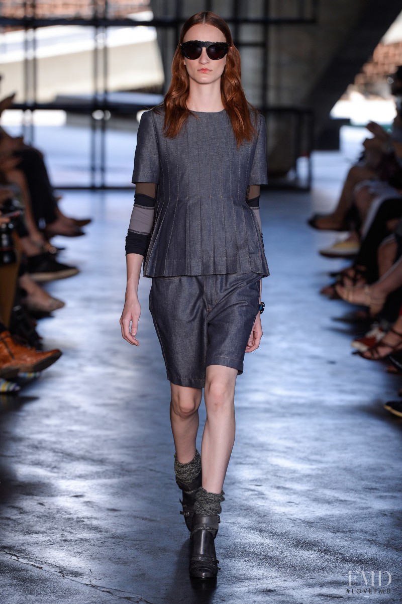 Marina Heiden featured in  the Herchcovitch fashion show for Autumn/Winter 2014