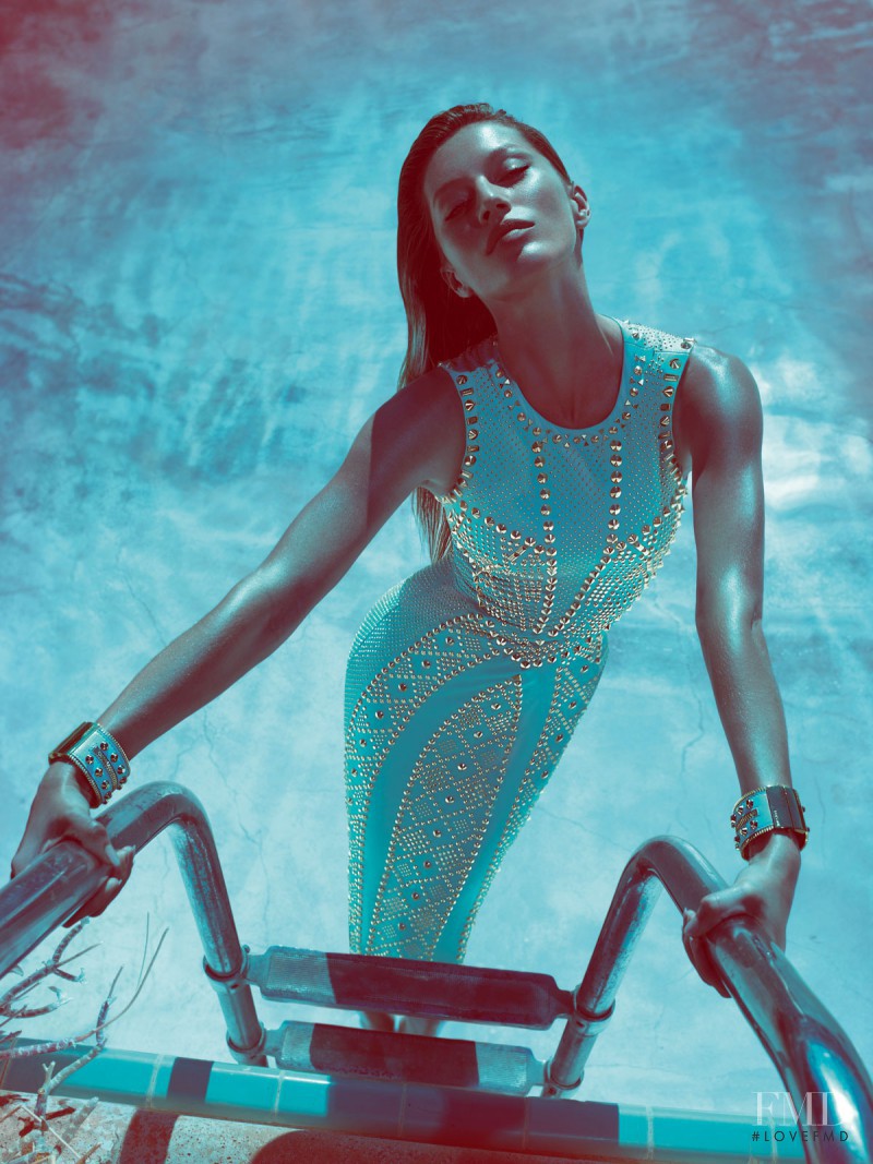 Gisele Bundchen featured in  the Versace advertisement for Spring/Summer 2012