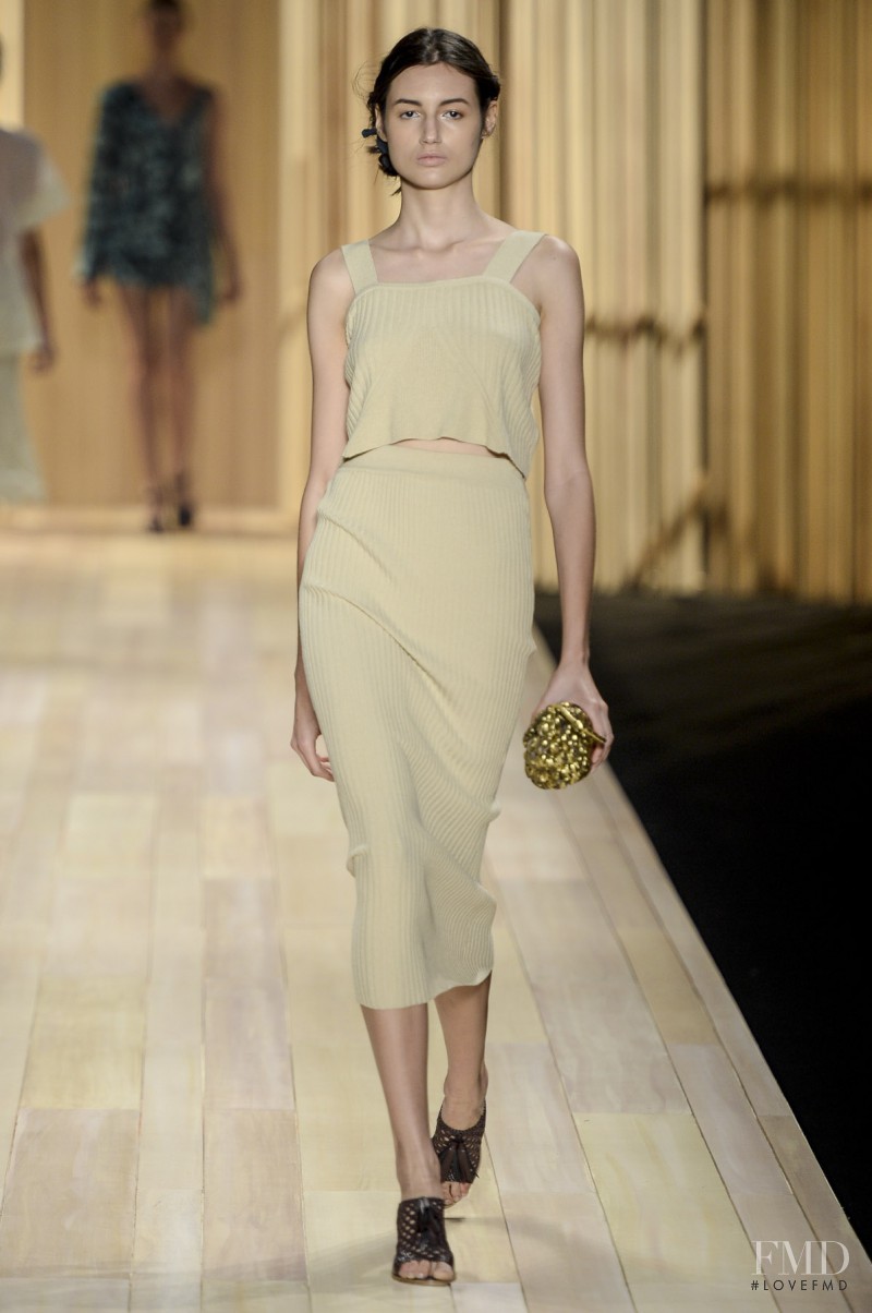 Bruna Ludtke featured in  the Maria Filò fashion show for Spring/Summer 2015