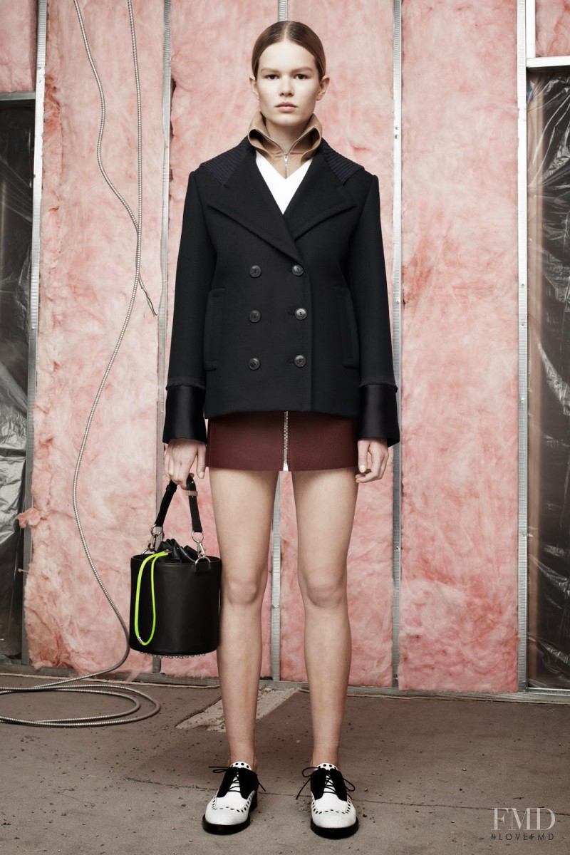 Anna Ewers featured in  the Alexander Wang fashion show for Pre-Fall 2014