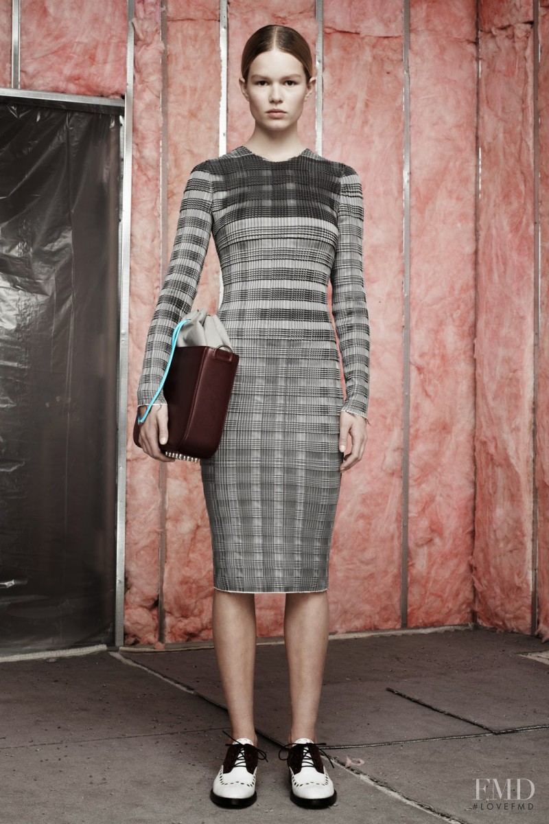 Anna Ewers featured in  the Alexander Wang fashion show for Pre-Fall 2014