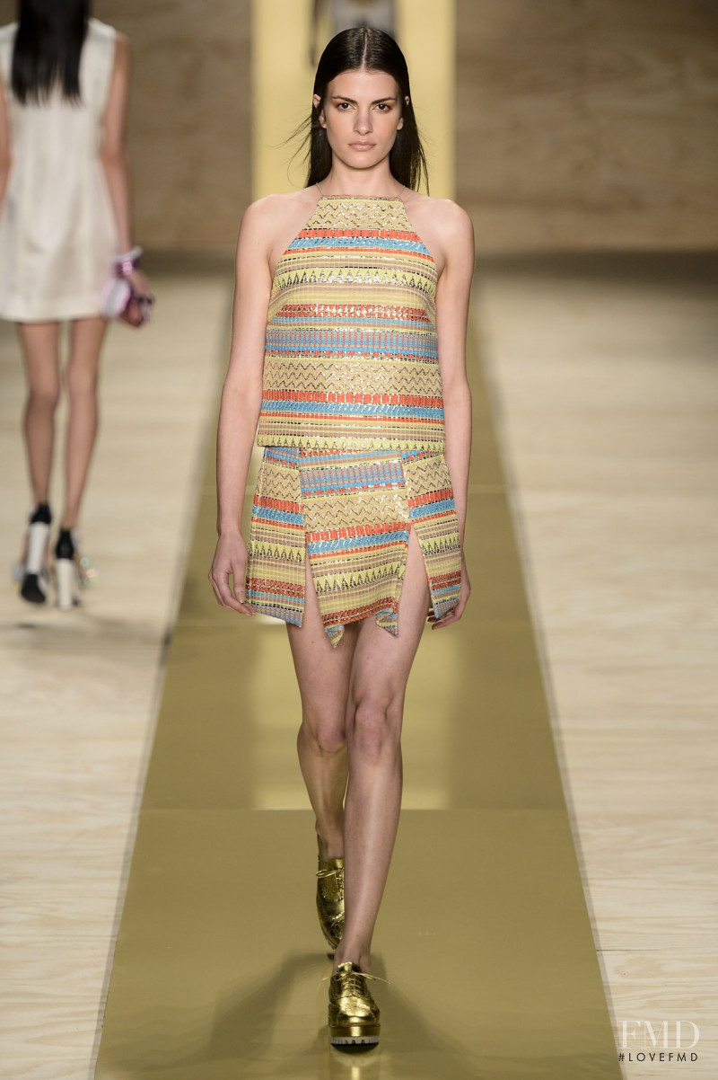 Rebecca Gobbi featured in  the Maria Filò fashion show for Spring/Summer 2014