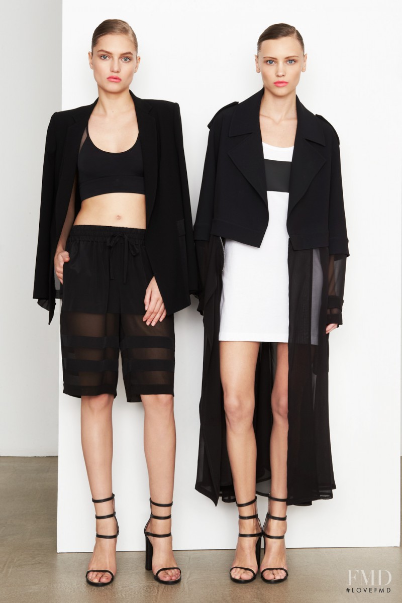 Mila Krasnoiarova featured in  the DKNY fashion show for Pre-Fall 2014