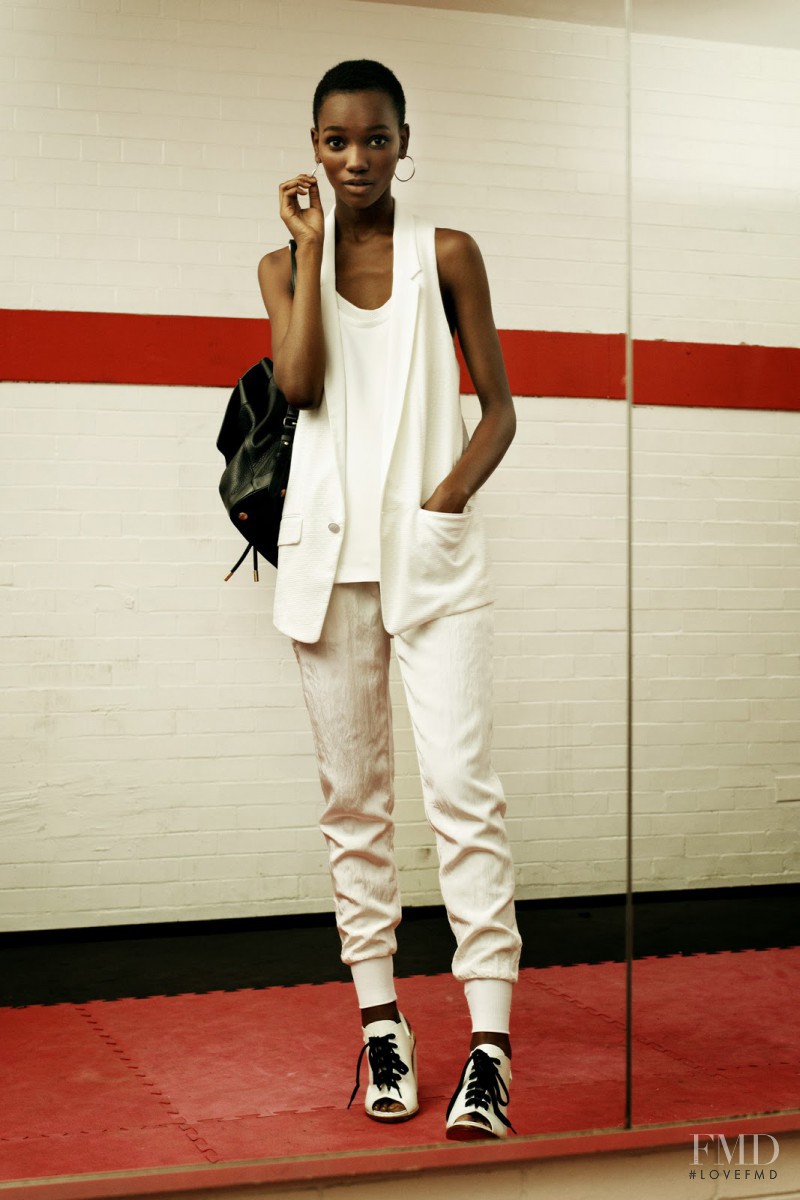 Herieth Paul featured in  the rag & bone fashion show for Pre-Fall 2014