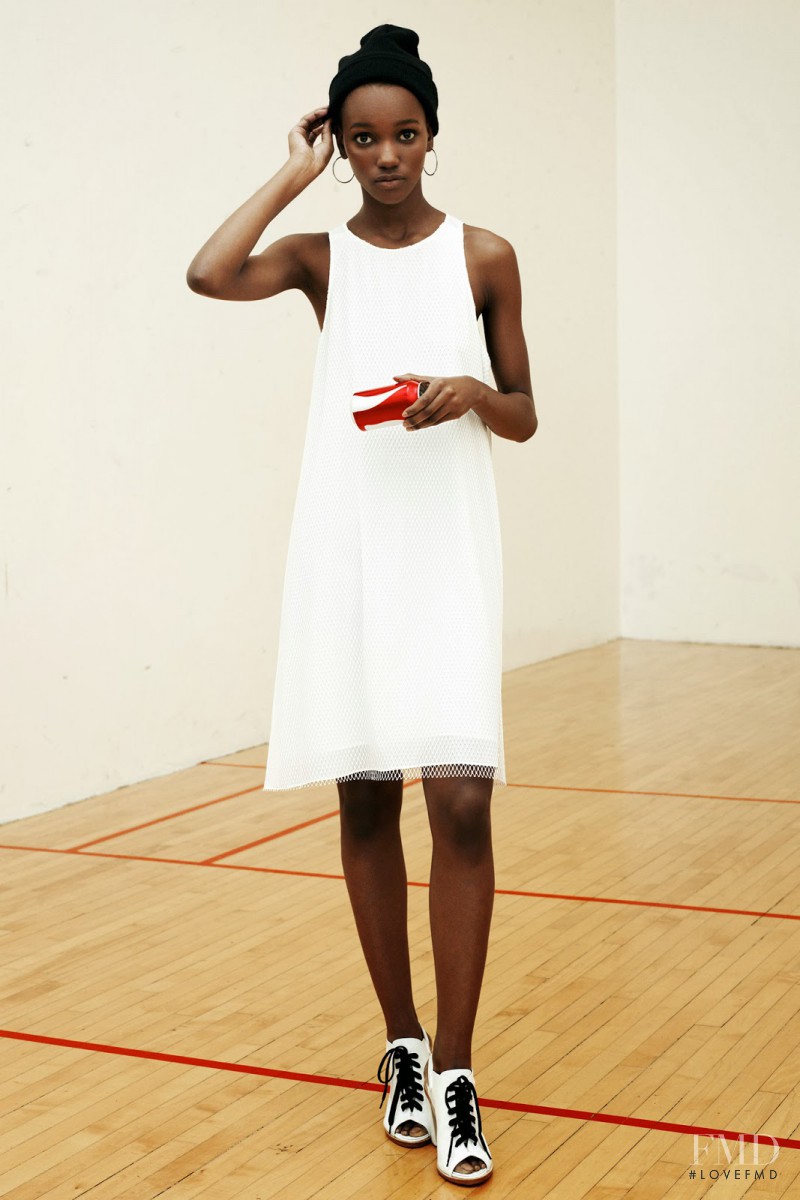 Herieth Paul featured in  the rag & bone fashion show for Pre-Fall 2014