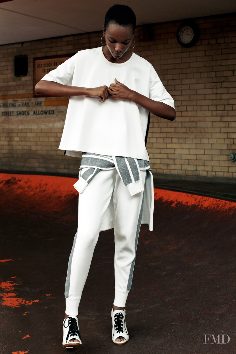 Herieth Paul featured in  the rag & bone fashion show for Pre-Fall 2014