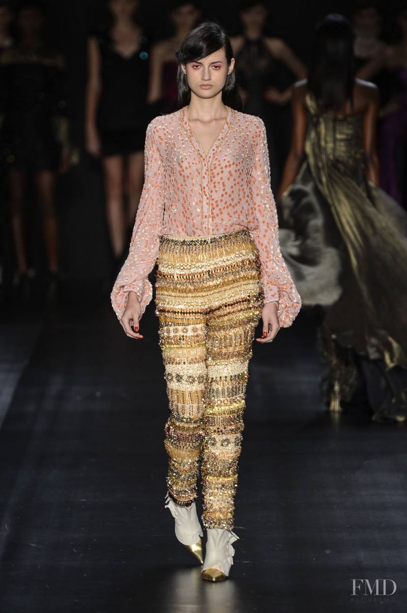 Bruna Ludtke featured in  the R. Rosner fashion show for Autumn/Winter 2013
