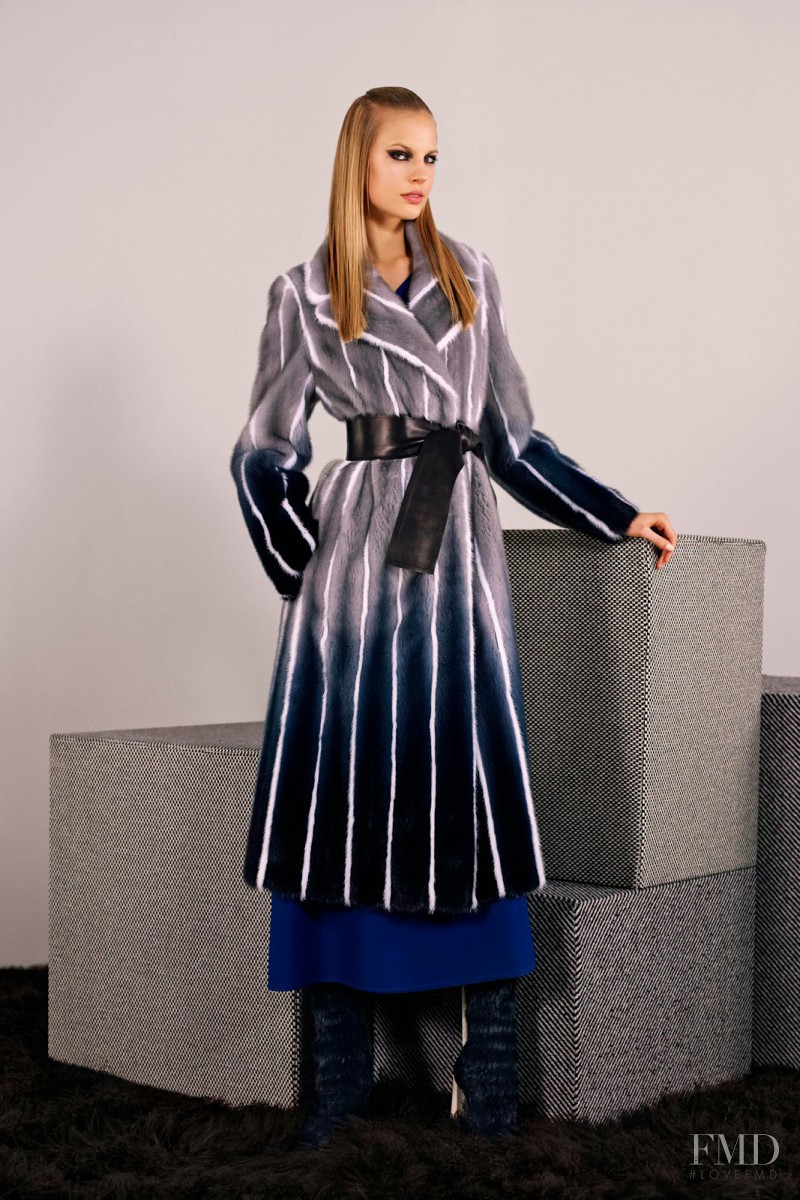 Elisabeth Erm featured in  the Fendi fashion show for Pre-Fall 2014