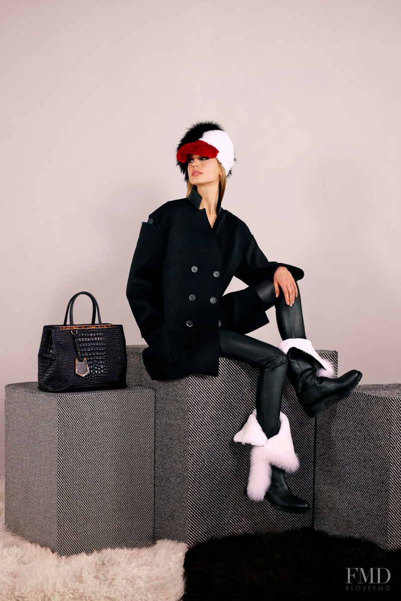 Elisabeth Erm featured in  the Fendi fashion show for Pre-Fall 2014