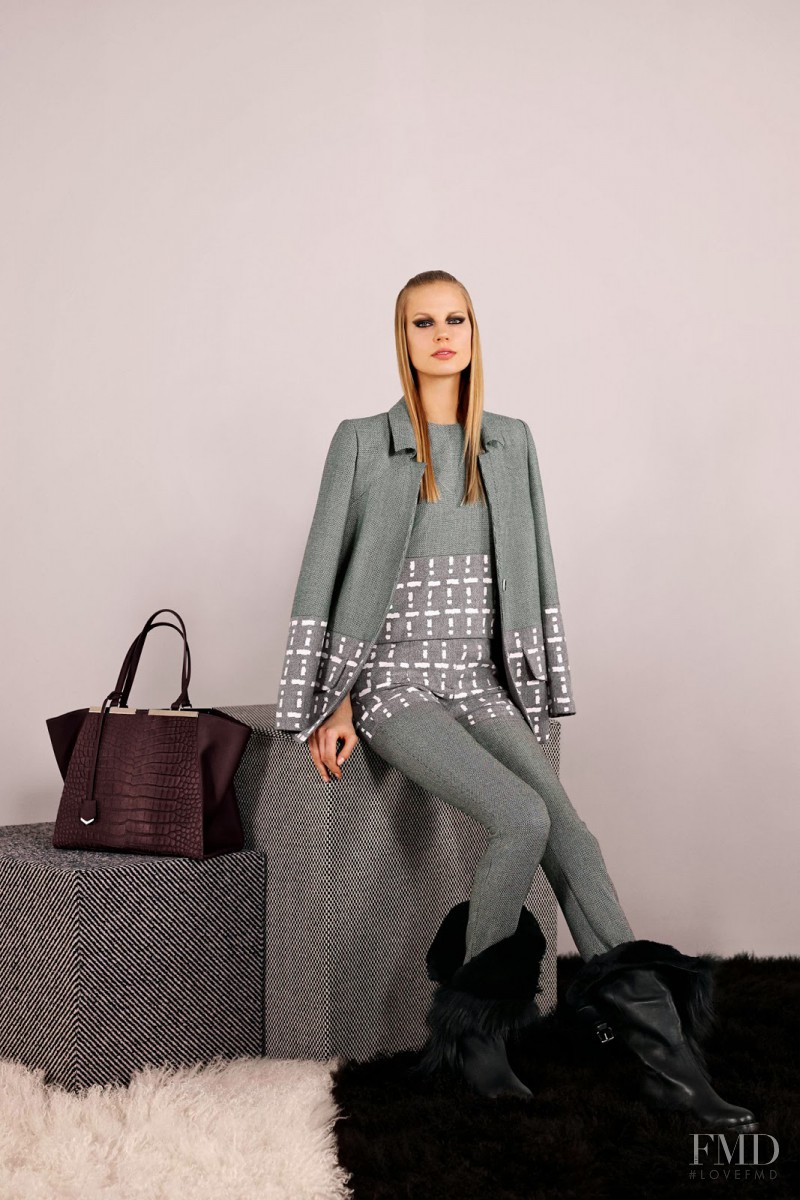 Elisabeth Erm featured in  the Fendi fashion show for Pre-Fall 2014