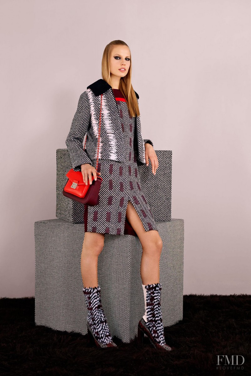 Elisabeth Erm featured in  the Fendi fashion show for Pre-Fall 2014