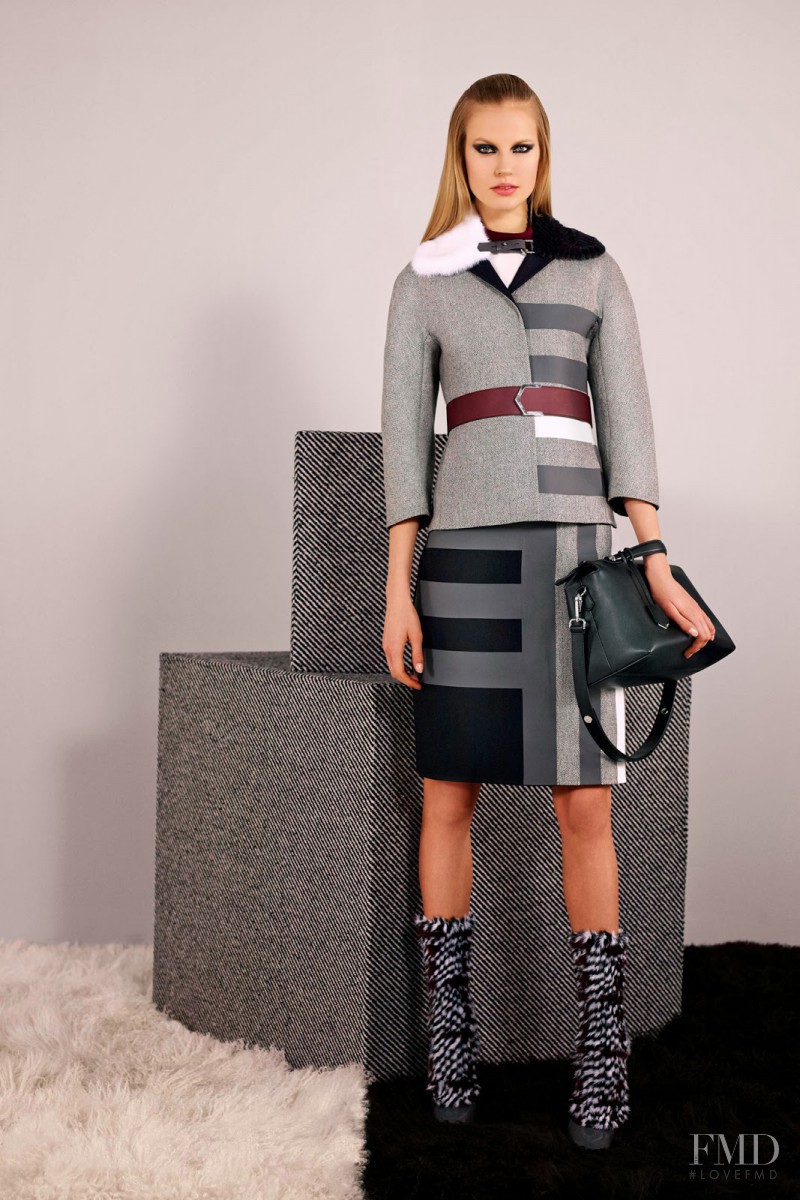 Elisabeth Erm featured in  the Fendi fashion show for Pre-Fall 2014