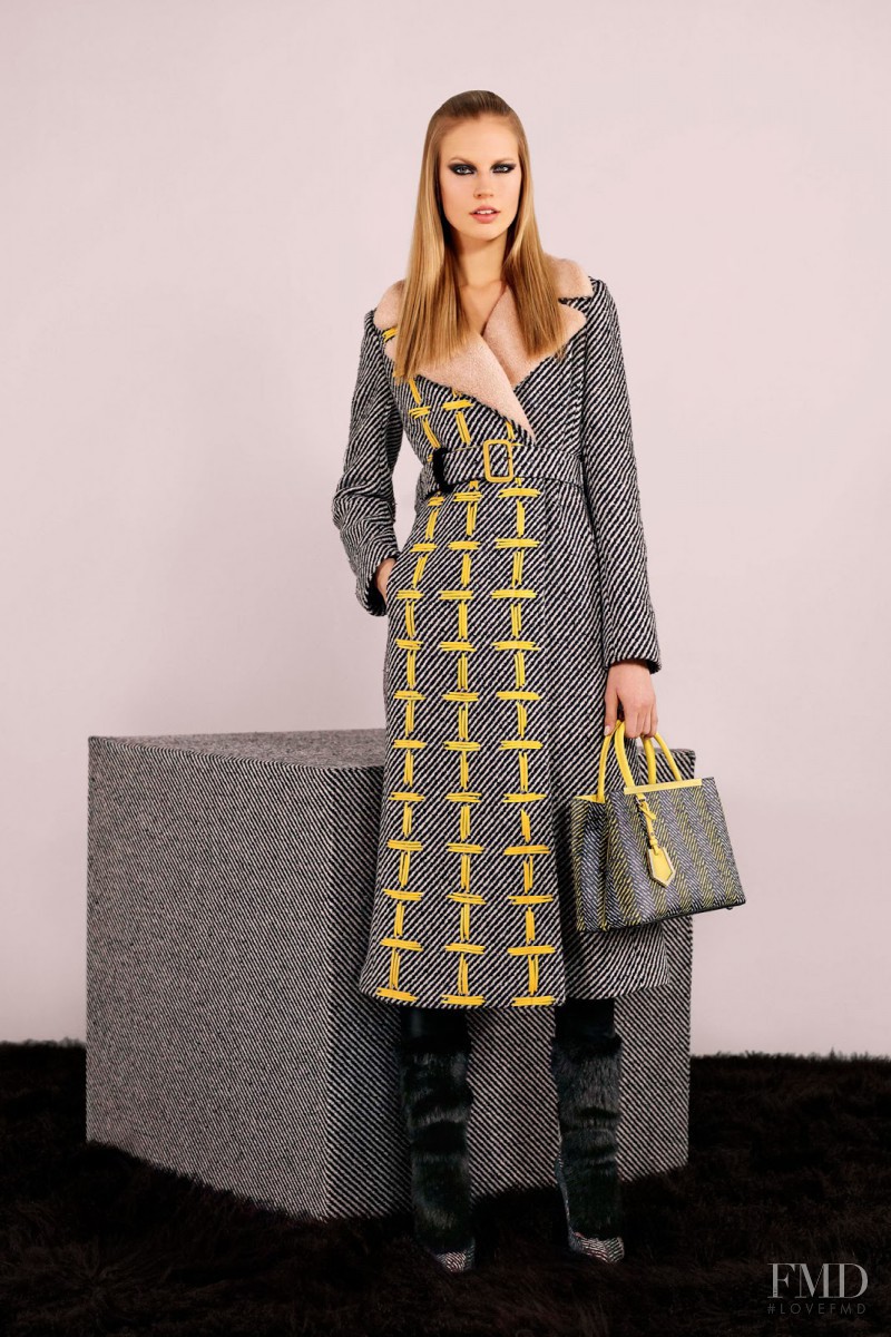 Elisabeth Erm featured in  the Fendi fashion show for Pre-Fall 2014