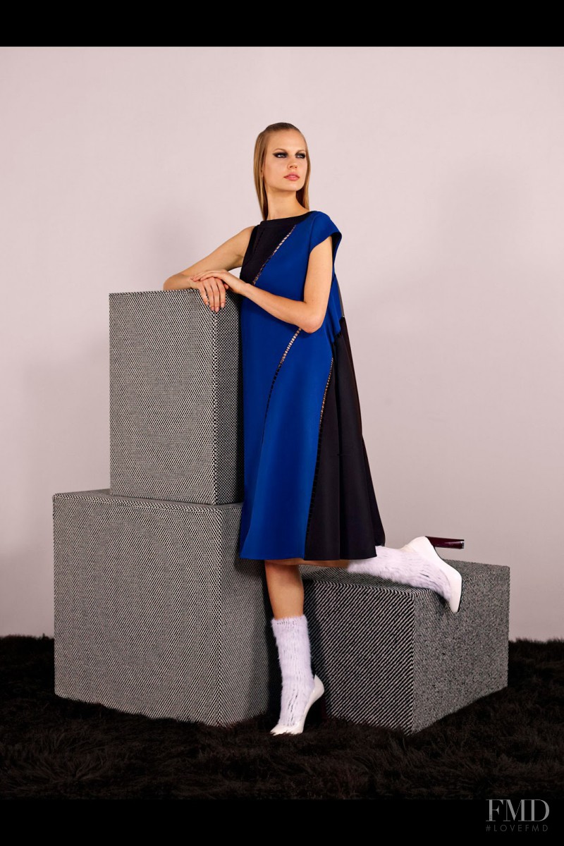 Elisabeth Erm featured in  the Fendi fashion show for Pre-Fall 2014