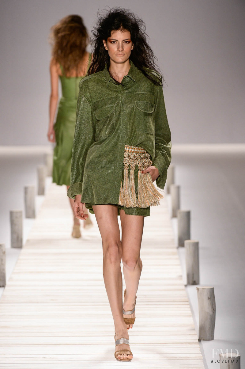 Rebecca Gobbi featured in  the Patricia Viera fashion show for Spring/Summer 2015