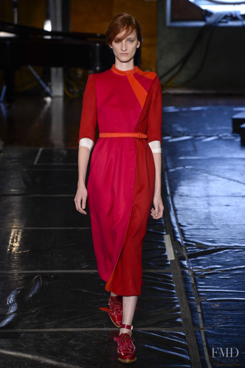 Marina Heiden featured in  the Alexandre Herchcovitch fashion show for Autumn/Winter 2014