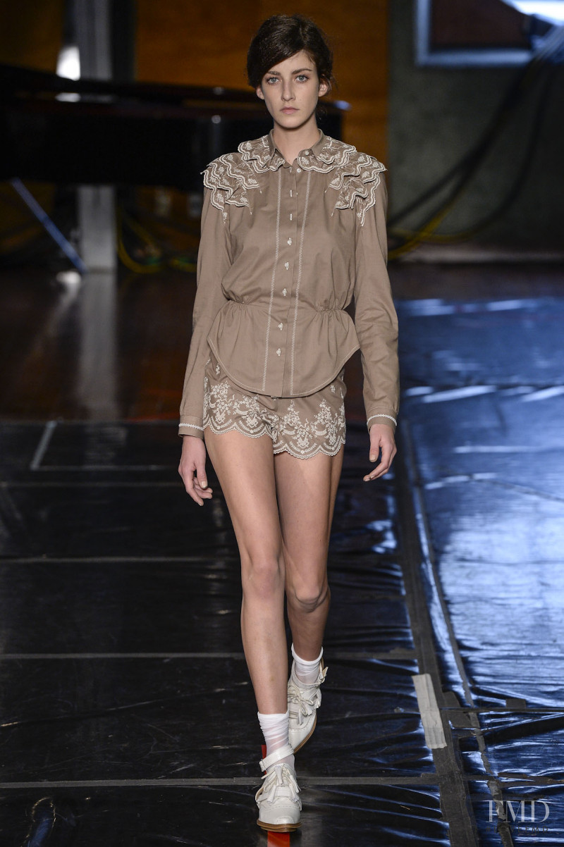 Cristina Herrmann featured in  the Alexandre Herchcovitch fashion show for Autumn/Winter 2014