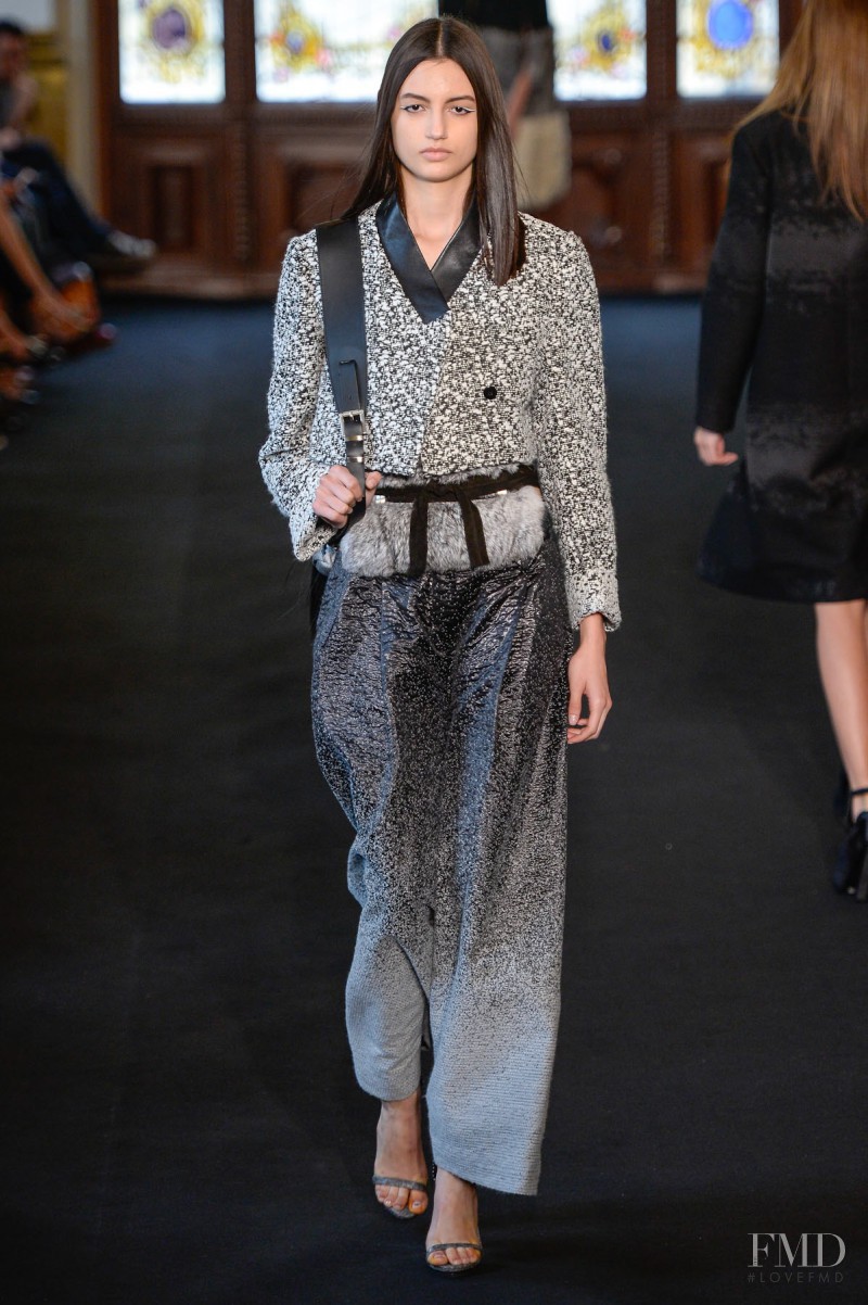 Bruna Ludtke featured in  the Ellus fashion show for Autumn/Winter 2014