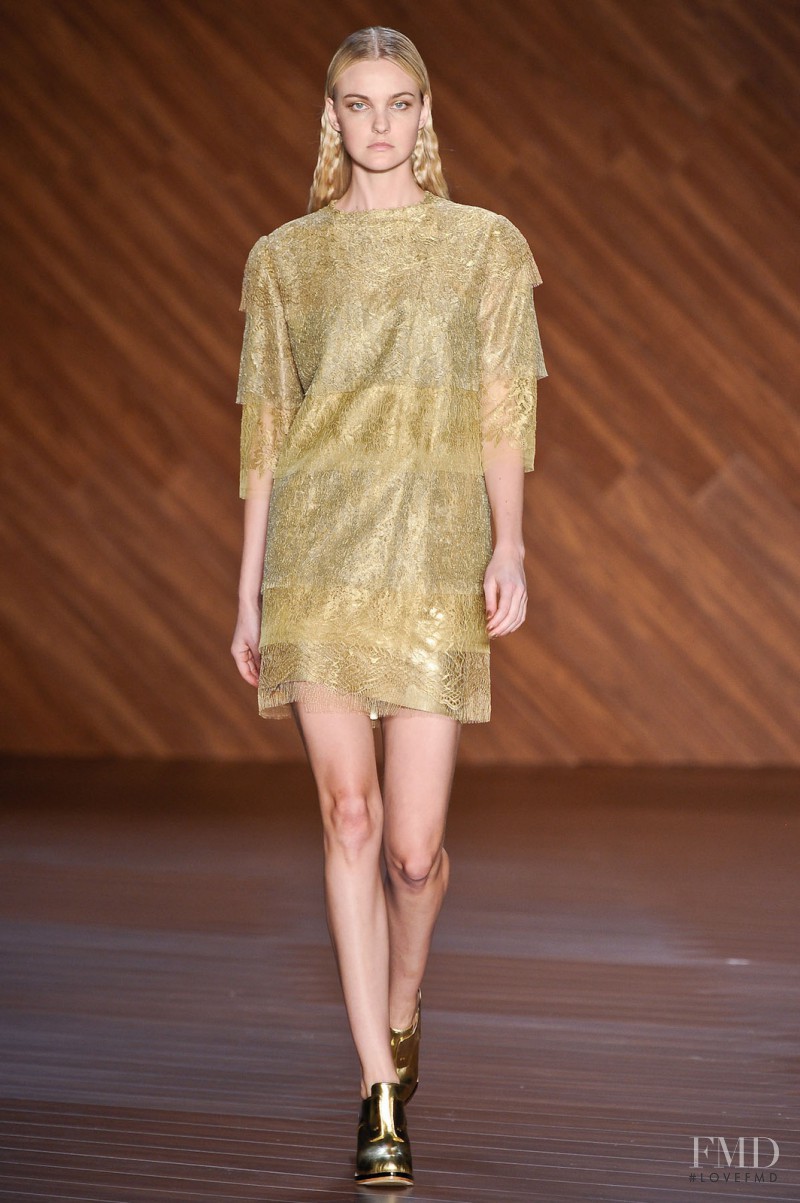 Caroline Trentini featured in  the Alexandre Herchcovitch fashion show for Autumn/Winter 2012
