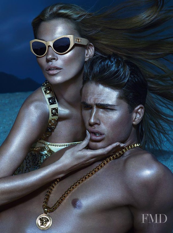 Kate Moss featured in  the Versace advertisement for Spring/Summer 2013