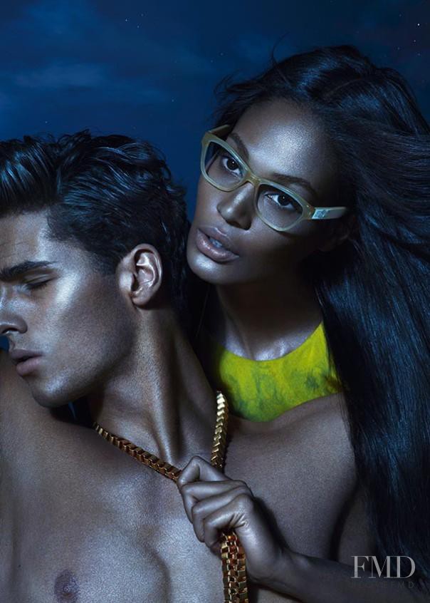 Edward Wilding featured in  the Versace advertisement for Spring/Summer 2013