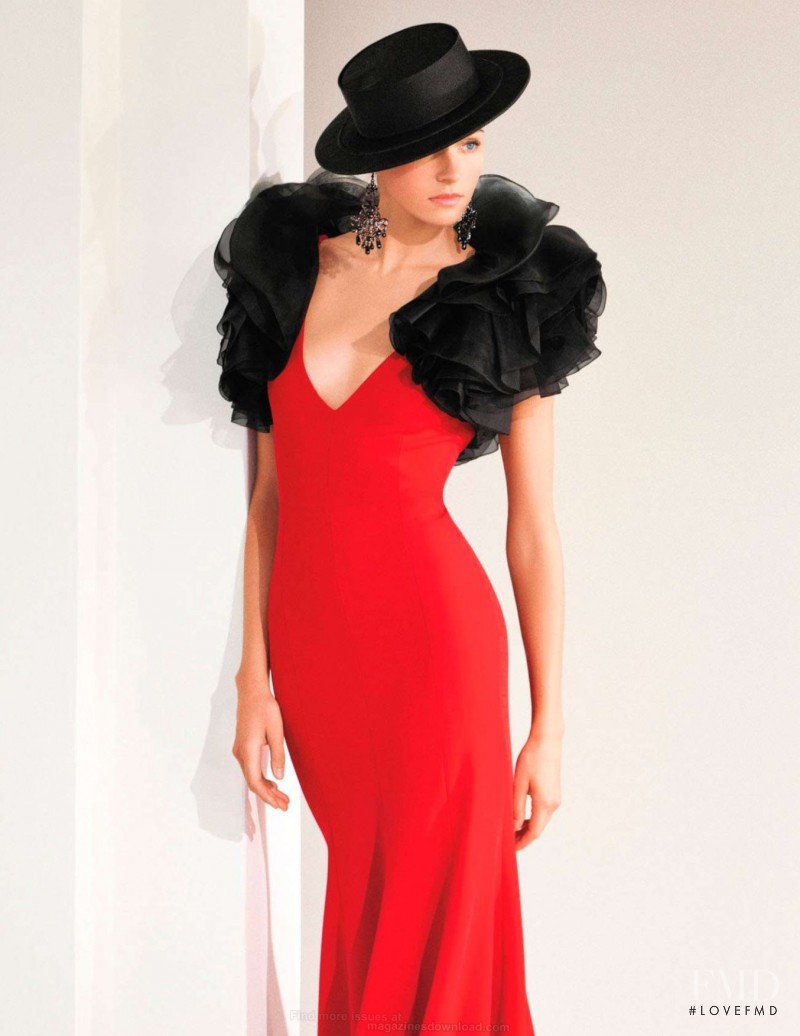 Valentina Zelyaeva featured in  the Ralph Lauren Collection advertisement for Spring/Summer 2013