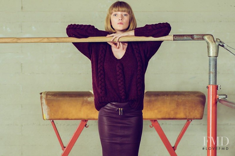 Lou Schoof featured in  the Sample Fashion lookbook for Autumn/Winter 2014