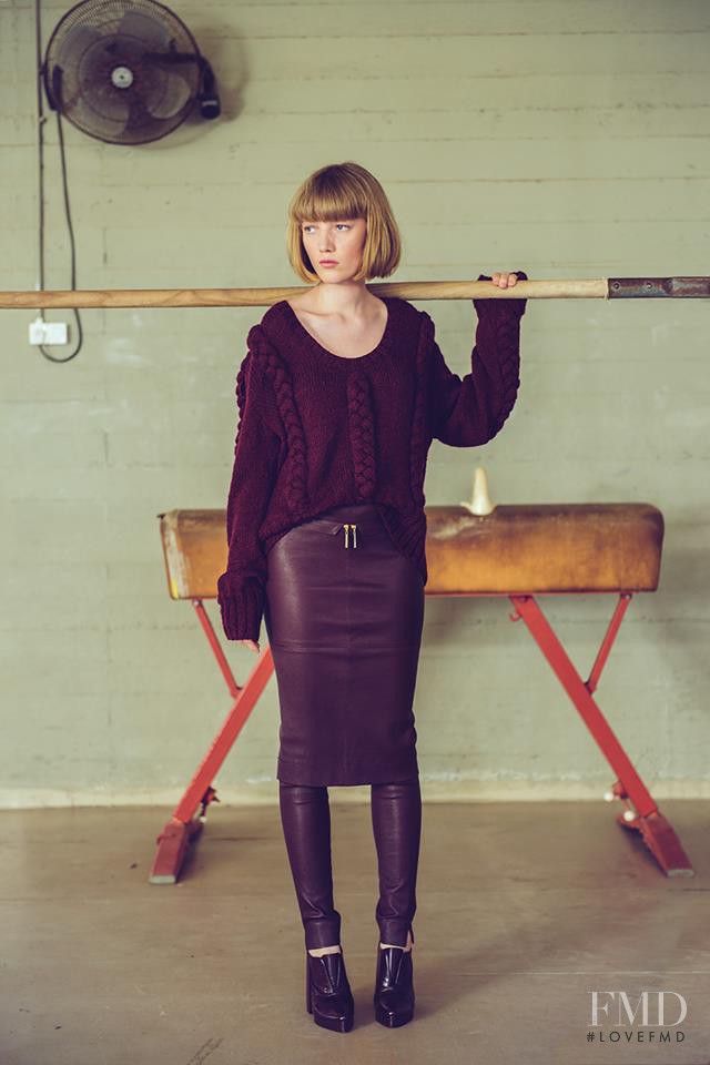 Lou Schoof featured in  the Sample Fashion lookbook for Autumn/Winter 2014