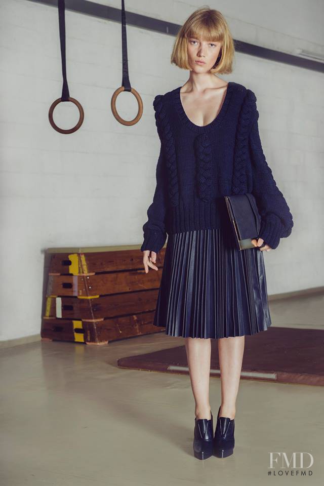 Lou Schoof featured in  the Sample Fashion lookbook for Autumn/Winter 2014